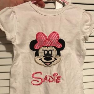 “Sadie” embroidered Minnie shirt